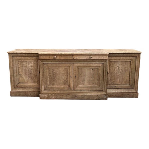 19th Century Solid Oak Sideboard For Sale