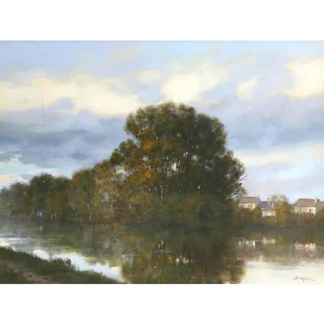 Roger Delapierre, Preuilly-Sur-Claise, Oil on Canvas, 1993 For Sale - Image 9 of 9
