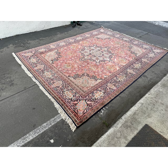Design Plus Gallery presents an 8ft 10in x 12ft Hand Knotted Silk Area Rug from Gulmarg. The unmatched softness of shiny...