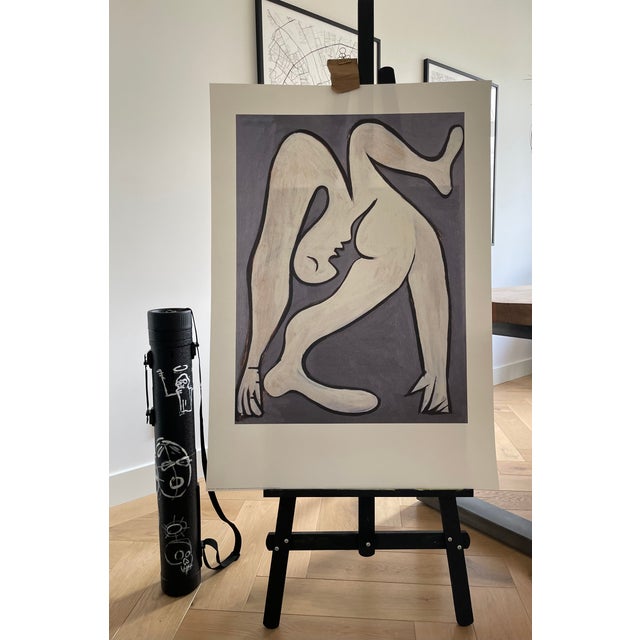 Silkscreen print of Femme Acrobate (1930) by Pablo Picasso, one of the most influential artists of the 20th century and a...