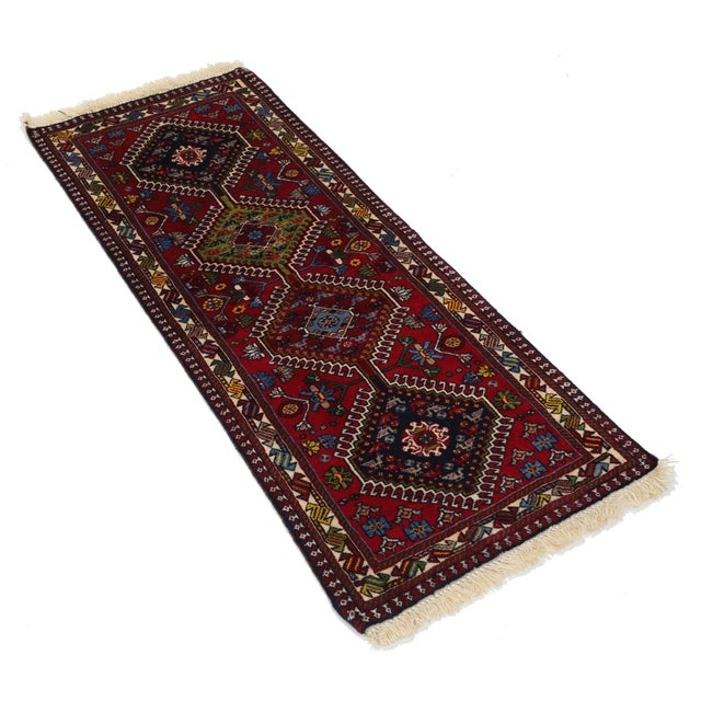 The pile used in Yalameh rugs is very fine, particularly in comparison to other tribal designs, using soft wool based on a...