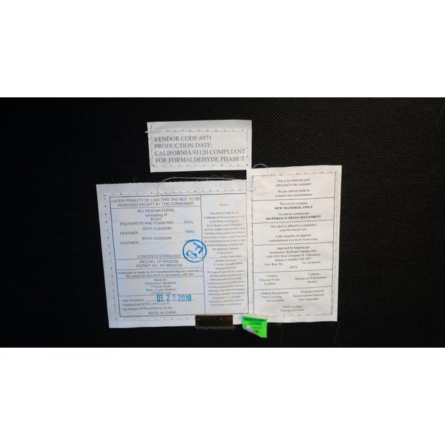 Restoration Hardware Leather Cloud Sofa For Sale - Image 15 of 15