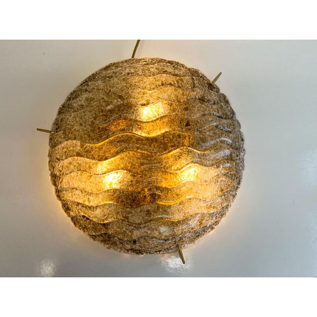 Large Murano Glass Flush Mount from Kaiser Idell / Kaiser Leuchten, Germany, 1970s For Sale - Image 6 of 18