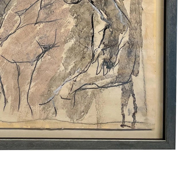 Two Female Nudes Expressionist Painting "Conversation" Robert Colescott, 1959 Smith Tower Gallery For Sale - Image 9 of 12