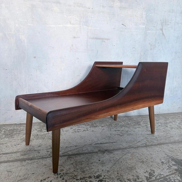 Details * Maker: Chippy Heath * Period: Mid century * Material: Teak * Beautiful figured grain throughout * Elegant curved...