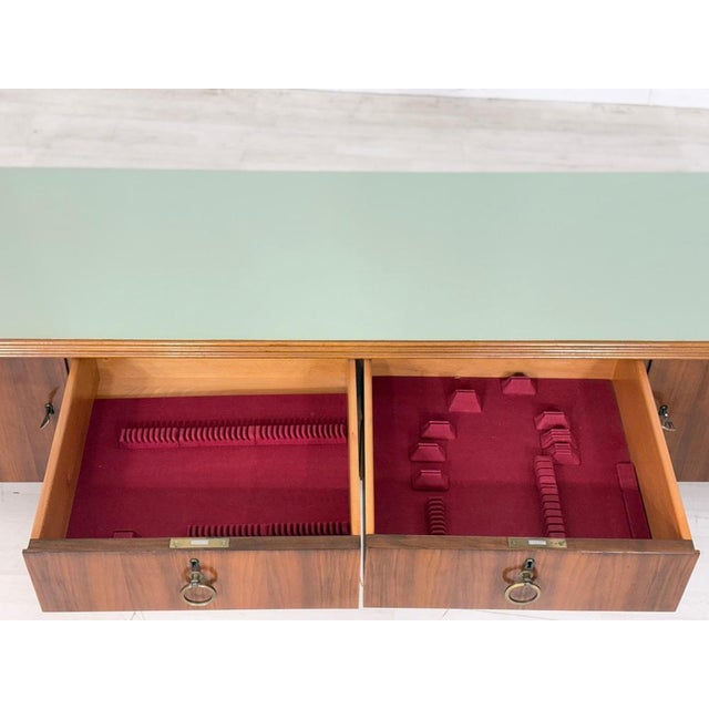 Wood Mid-Century Lowboard in Walnut For Sale - Image 7 of 14