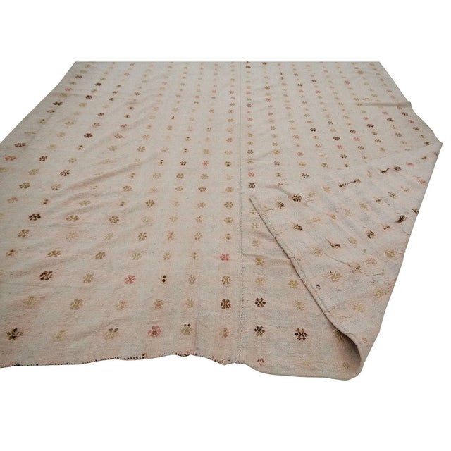 Mid 20th Century Vintage Modern Kilim Rug- 6′5″ × 8′8″ For Sale - Image 5 of 7