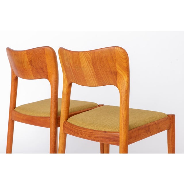 Mid-Century Danish Ole Dining Chairs in Teak by Niels Koefoed for Koefoeds Hornslet, 1970s, Set of 6 For Sale - Image 6 of 12