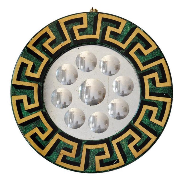 Iconic Greca Fornasetti Mirror With Greek Key For Sale