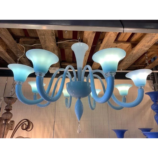 Blue Murano Glass Chandelier from Simoeng For Sale - Image 6 of 9