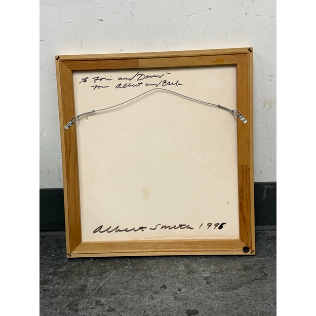 Circa 1995 Albert Smith Custom Abstract, Framed For Sale - Image 11 of 12