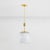 Contemporary Hudson Valley Lighting Clementon 17 in. 1 Light Pendant in Aged Brass Finish For Sale - Image 3 of 10