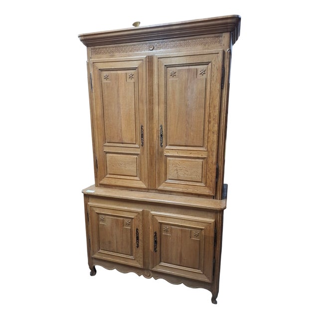 Oak 2-Piece Sideboard, 1890s For Sale