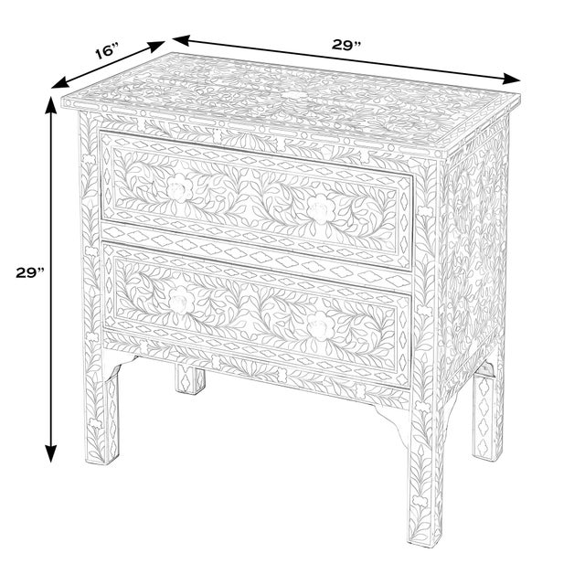 The simple lines and soft, feminine creams and pinks of this accent chest add charm to any space. With two spacious...