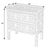The simple lines and soft, feminine creams and pinks of this accent chest add charm to any space. With two spacious...