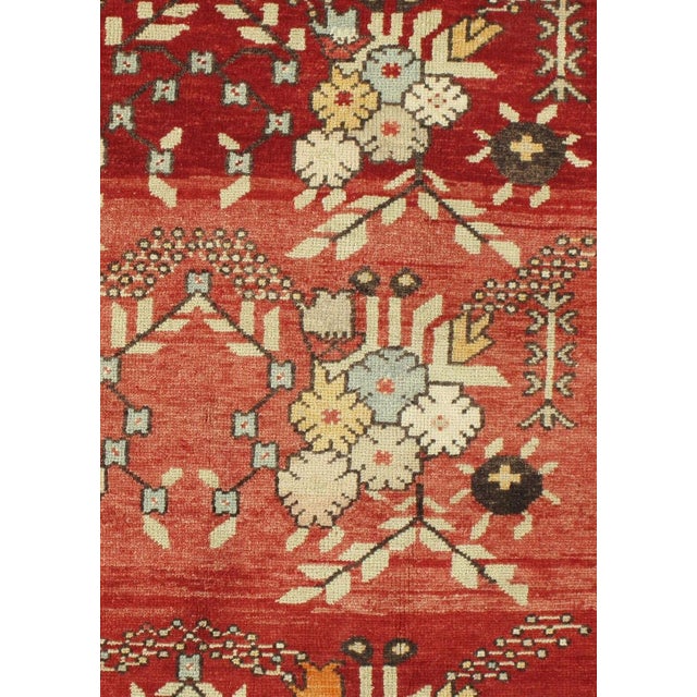 1940s Vintage Turkish Oushak Area Rug 4ft 10in X 8ft 3in For Sale - Image 5 of 8