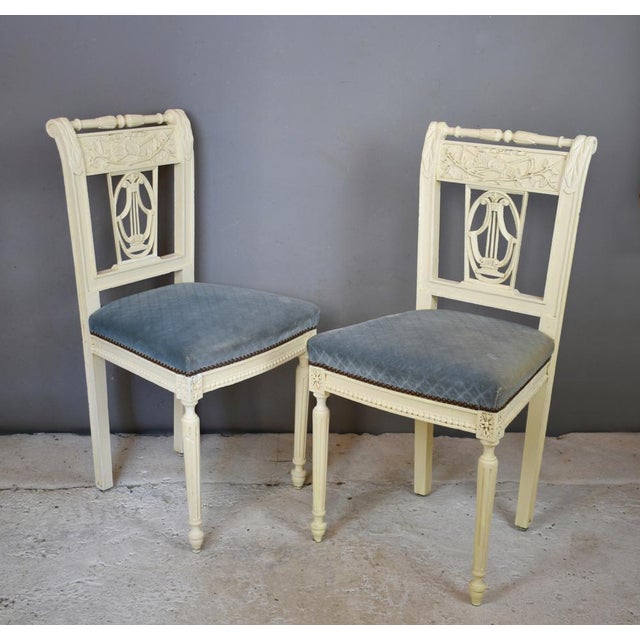 Set of Antique French Bench and Chairs For Sale - Image 12 of 17