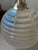 Underwriters Laboratories Large Midcentury Pearlescent Glass Lamp. Working condition.