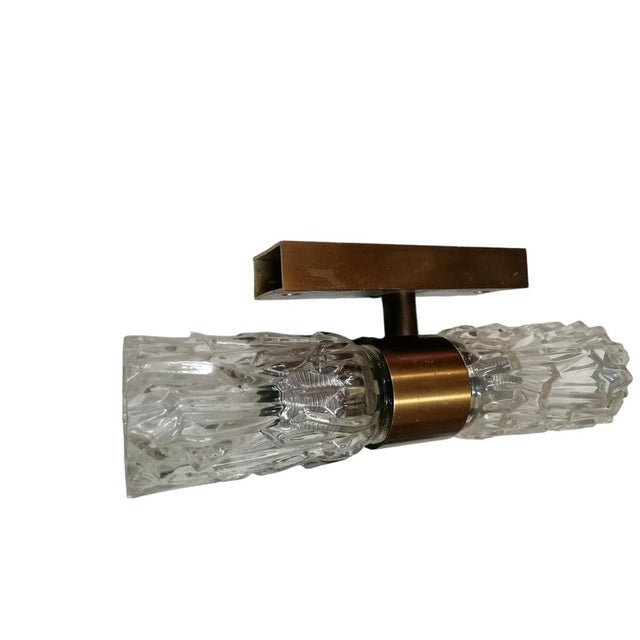 Sconces in Faceted Glass, 1950s, Set of 2 For Sale - Image 6 of 7