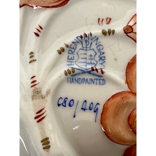 Late 20th Century Herend Chinese Bouquet Pattern Nut/Condiment Bowl For Sale - Image 9 of 16