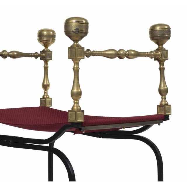 Vintage Folding Faldstool Chair, Mid-20th Century For Sale - Image 5 of 7