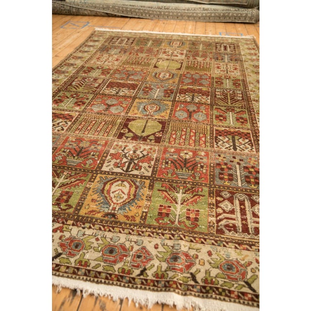 Traditional Vintage Distressed Bakhtiari Carpet - 6'9" x 10'7" For Sale - Image 3 of 12