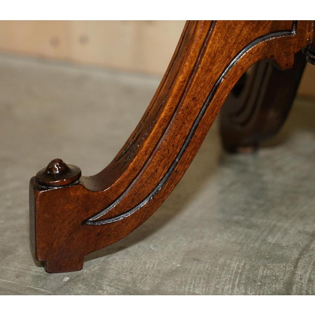 Antique Wine Table with Marble Top, 1860 For Sale - Image 10 of 15