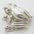 Vintage Italian Silver Life Size Frog, 1970s For Sale - Image 14 of 14