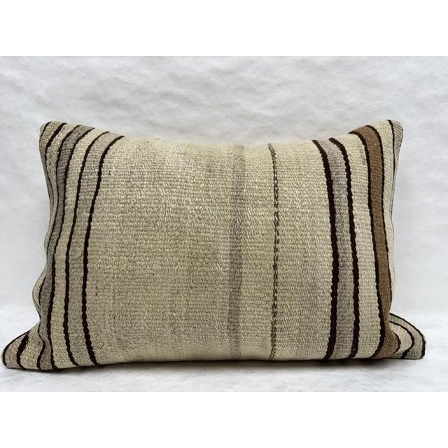 Turkish Hemp Pillow Cushion Natural Brown Beige Gray Pillow Cushion Cover 16" x 24" #30227 Enhance your home decor with...