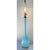 Beautiful circa-1960s robin’s-egg-blue Murano glass lamp body assembled with new metal base, socket, and wiring. Takes one...