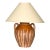 70's Large Drip Glazed Pottery Table Lamp For Sale