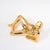 Jaru Mid-Century Gold-Plated Ceramic Sculpture of a Reclining Woman Signed Jaru For Sale - Image 4 of 12