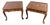 Mid 20th Century Neoclassical French Provincial Burlwood Walnut Scalloped End Tables - A Pair For Sale