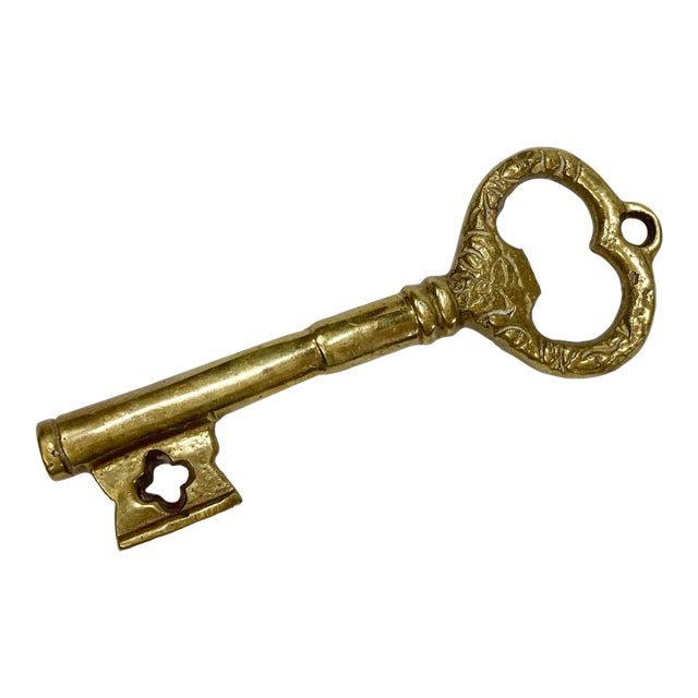 Mid 20th Century Brass Key Bottle Opener For Sale
