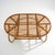 Wicker Coffee Table with Oval Top, 1950s For Sale - Image 6 of 15