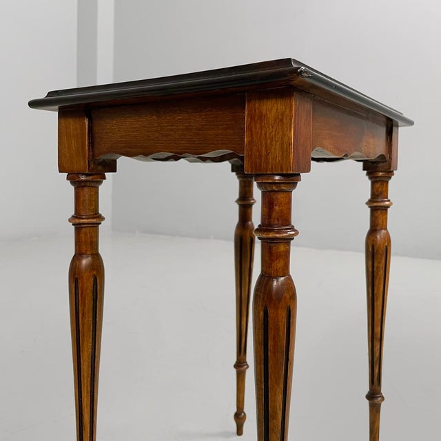 Mid-Century Modern Italian Wooden Nesting Coffee Tables, 1940s, Set of 3 For Sale - Image 9 of 11