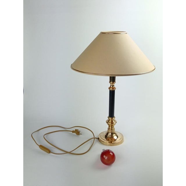 Hollywood Regency Bronze Mounting Lamp, France, 1970s For Sale - Image 3 of 12