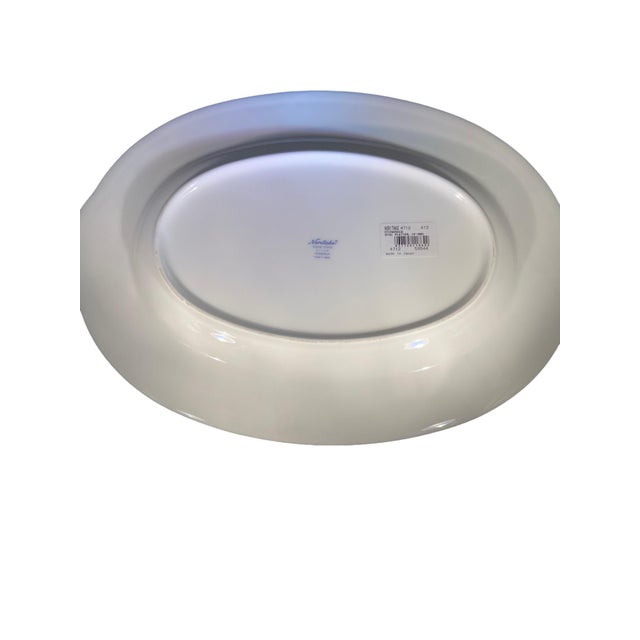 Art Deco Late 20th Century Noritake Fitzgerald Oval Serving Platter For Sale - Image 3 of 4