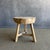 Mid-Century Modern Vintage Elm Wood Chop Block Table For Sale - Image 3 of 8