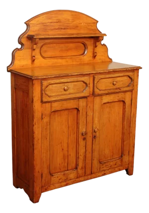 Antique Pine Jelly Cupboard Cabinet