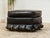 Mid 20th Century Ruffle Black Ottoman For Sale In Los Angeles - Image 6 of 9