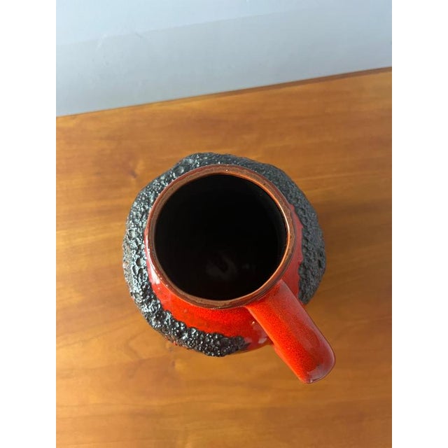 Red Red Fat Lava Model 223 Carafe from Kreutz Keramik For Sale - Image 8 of 10