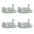 2020s Laying Frog Figurine (Set of 4) For Sale - Image 5 of 5