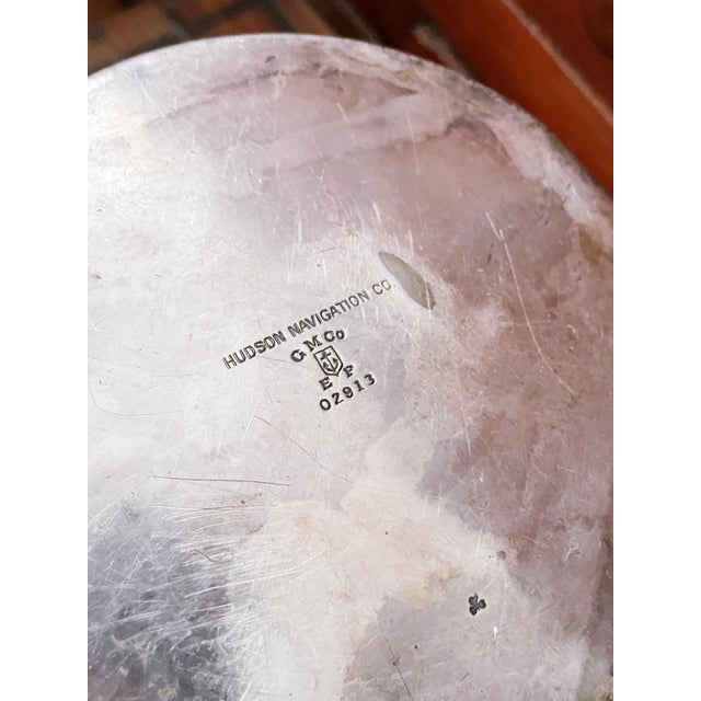 Metal 1913 Silver Champagne Bucket From a Hudson Navigation Company Steamship For Sale - Image 7 of 9