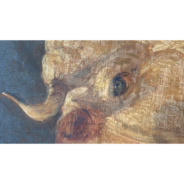Late 19th Century 19th Century Oil on Board of a Cow For Sale - Image 5 of 6