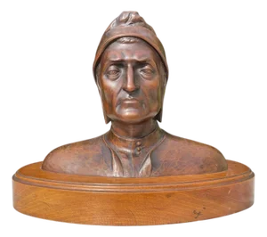 Bust of Dante by J. Chartron