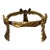 Vintage Brass Ribbon Bowl Display For Sale