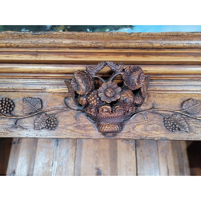 Mountain Buffet in Carved Fir For Sale - Image 10 of 12