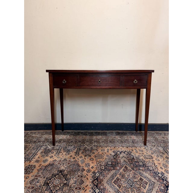 Wood Console Table in Mahogany For Sale - Image 7 of 7
