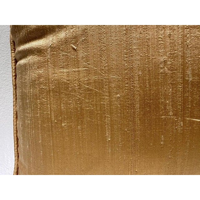 Early 21st Century Nomi Design Stenciled Velvet Pillow With Silk Back, Colonial Style For Sale - Image 5 of 5